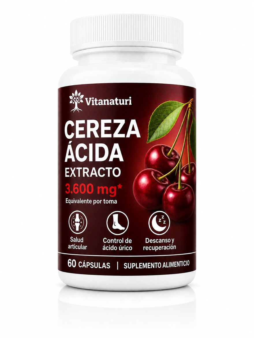 Vitanaturi Extracto de Cereza Ácida – frasco 60 cápsulas