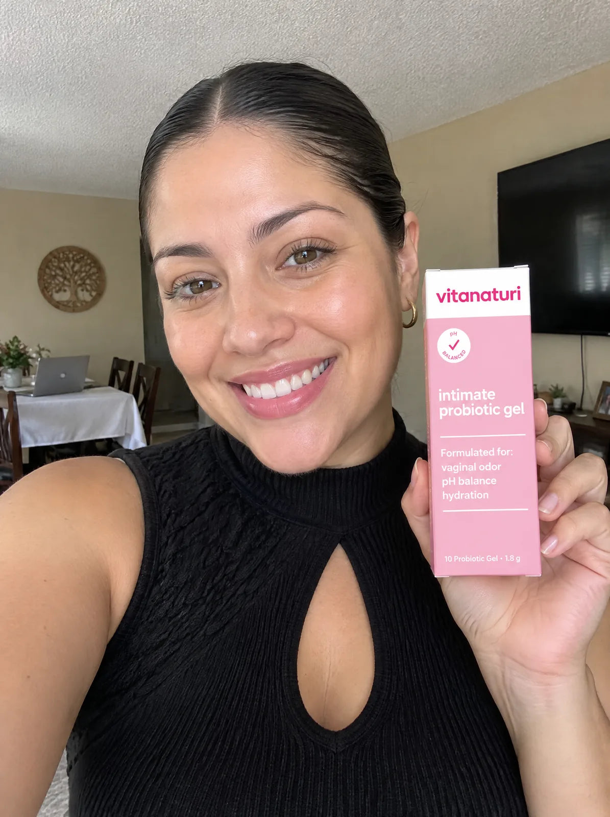 Clienta con su Gel Vitanaturi